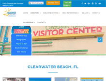 Tablet Screenshot of beachchamber.com